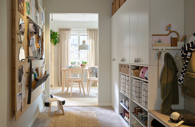 IKEA - Çocuklar için düzenlenmiş bir antre 