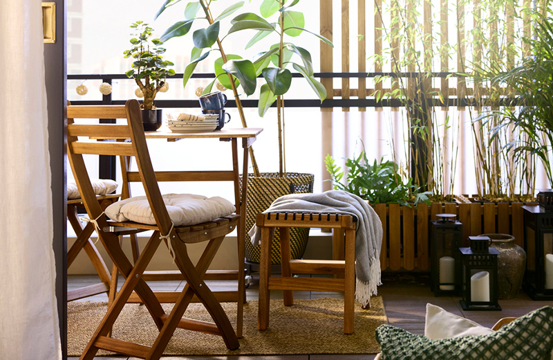 IKEA - How to decorate a small balcony on a budget