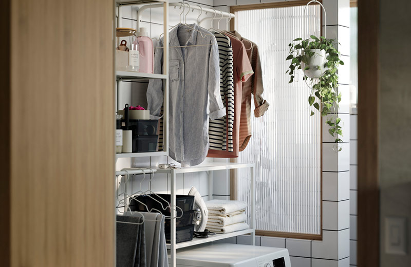 IKEA - A modern laundry room with lots of functionality