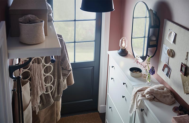 IKEA - Storage ideas for a small, smart and stylish hallway