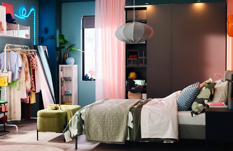 IKEA - Feeling good in a modern, vintage-style bedroom 