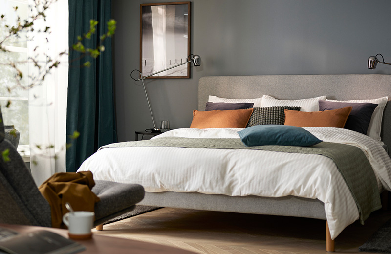 IKEA - Finding good old peace in a modern elegant bedroom