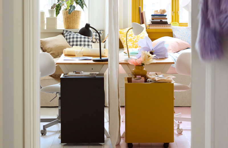 IKEA - İki kişi için tasarlanmış ortak genç odası