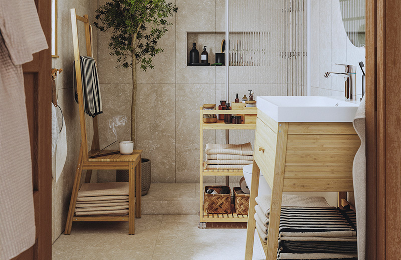 IKEA - Tüm aileye rahatlama ilhamı veren modern bir banyo