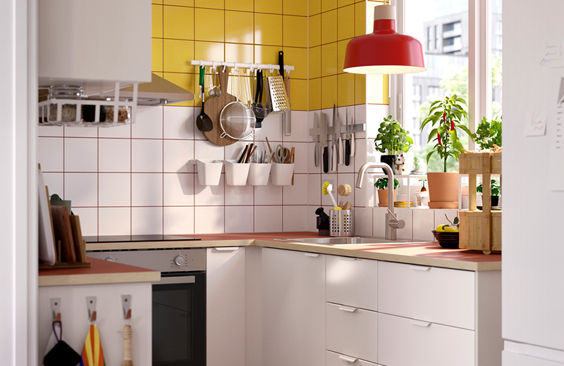 IKEA - Small studio apartment kitchen that blends functionality with tranquillity