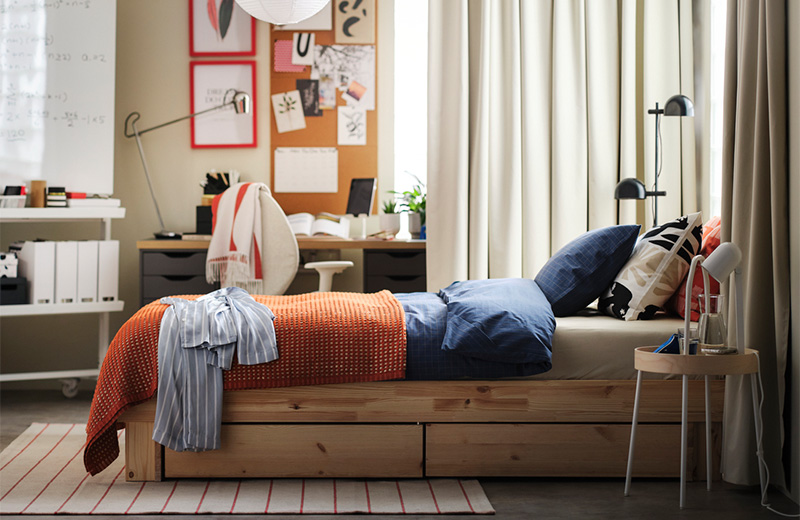 IKEA - Yatak odanızda çalışma masası için alan nasıl oluşturulur? 