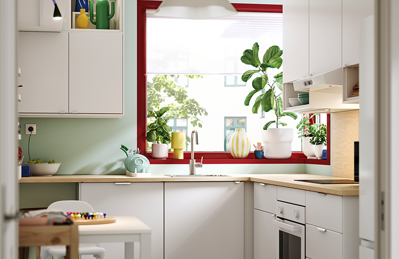 IKEA - Yer tasarrufu sağlayan fikirlerle büyük bir mutfak