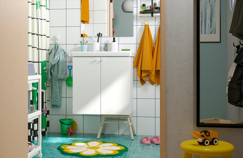 IKEA - A cute and functional family bathroom even adults would adore