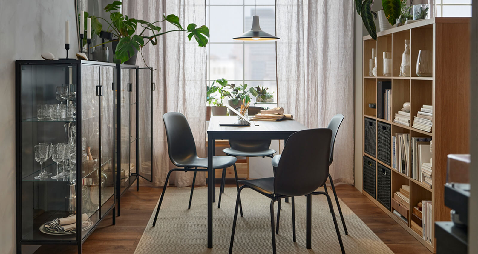 IKEA - A cool, sophisticated dining space for a modest budget 