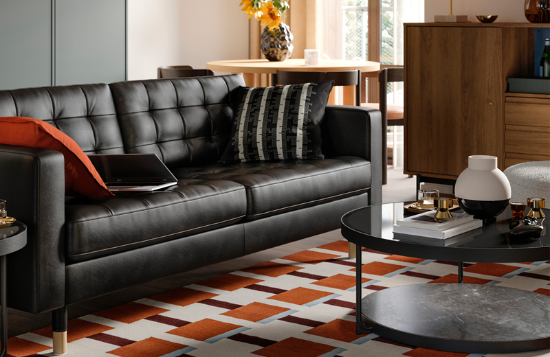 IKEA - Sosyal medyaya layık küçük, modern ve çok işlevli bir oturma odası