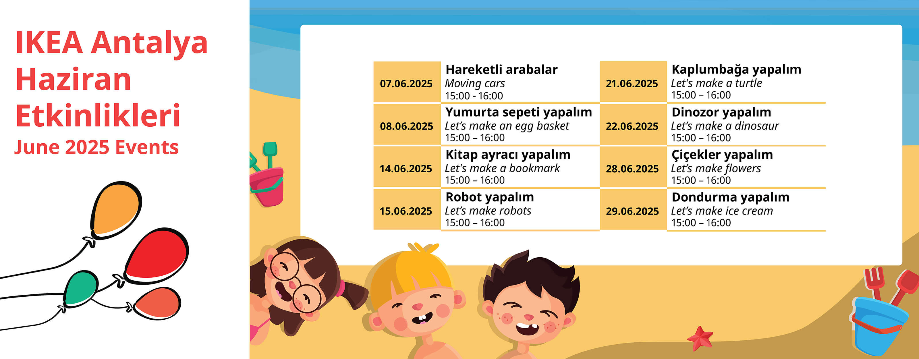 Antalya 2025 Etkinlik Takvimi