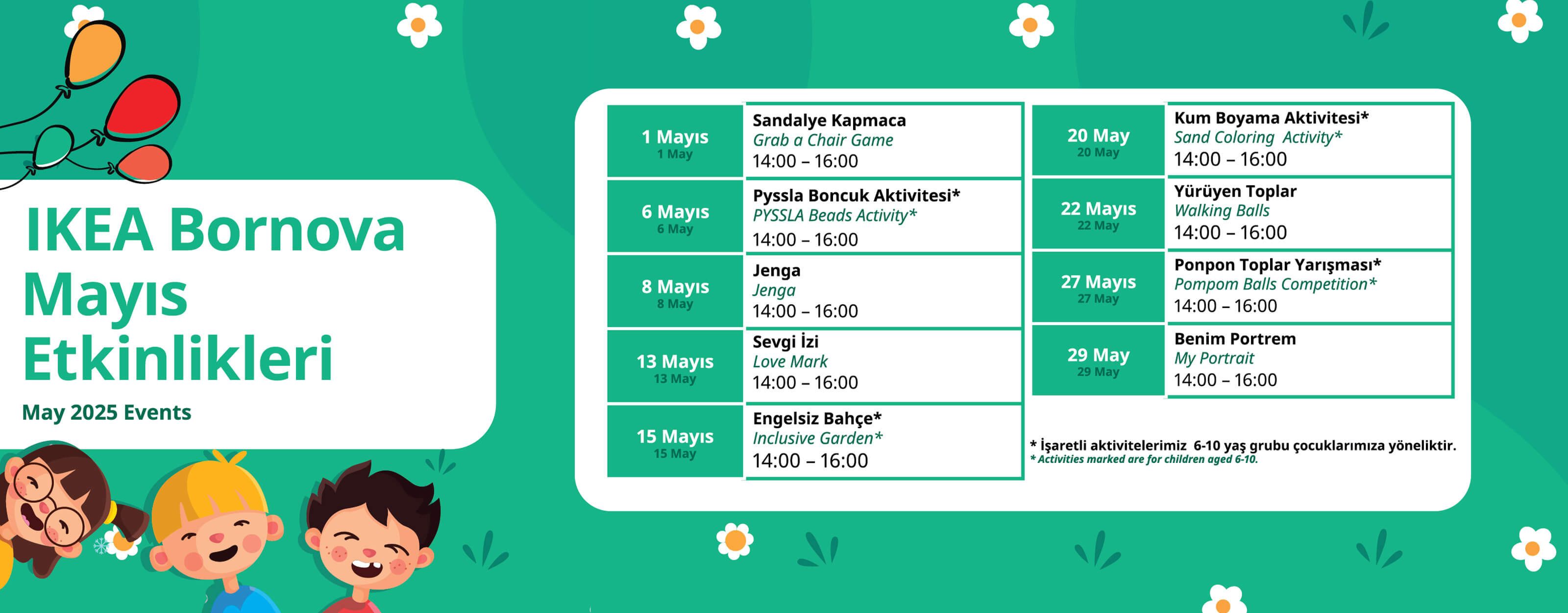 İzmir Bornova Activity Calendar May