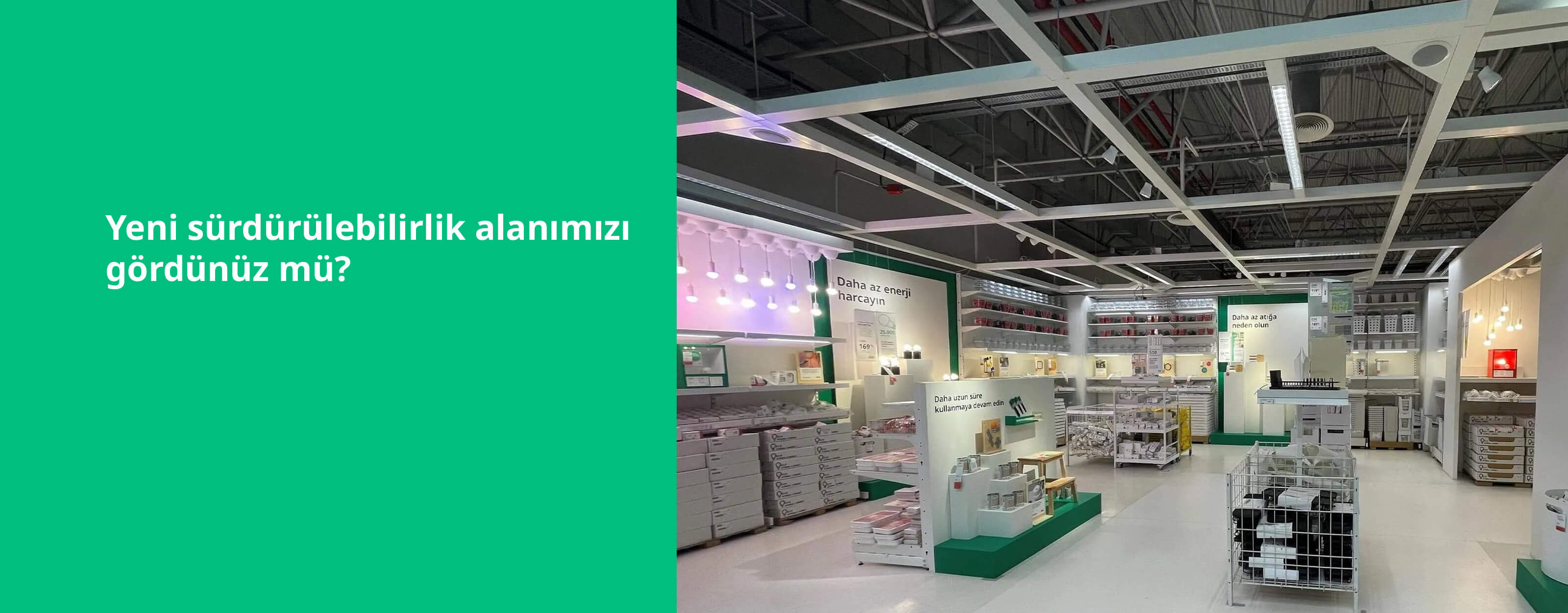 Ankara Mağaza sürdürülebilirlik alanı