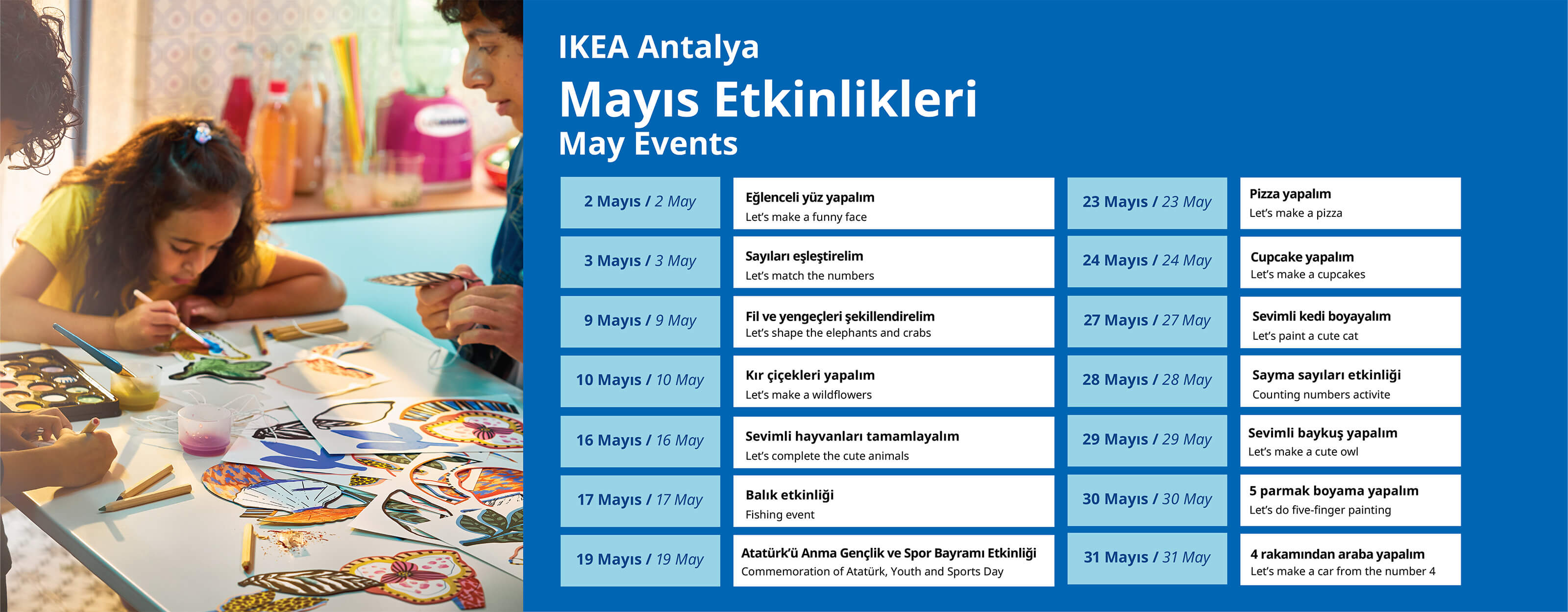 CY26 Antalya Etkinlik Takvimi