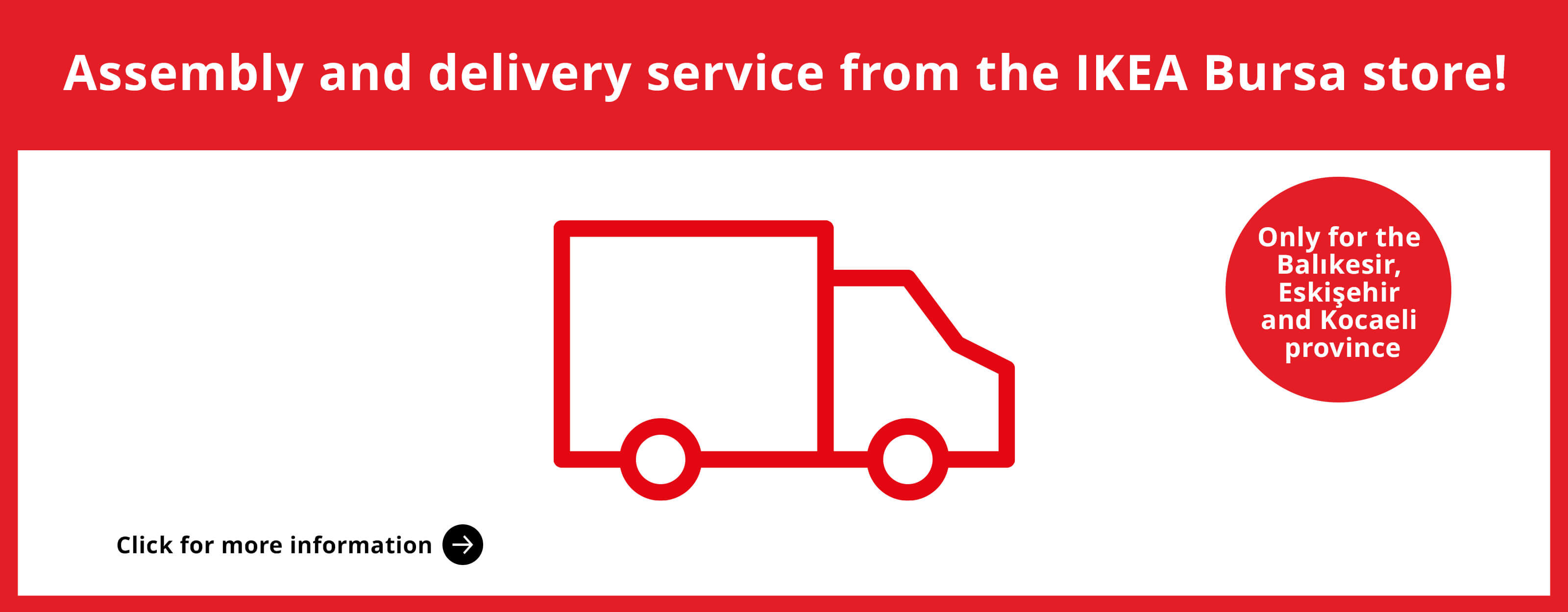 IKEA Bursa Çevre İllere Nakliye Kampanyası en