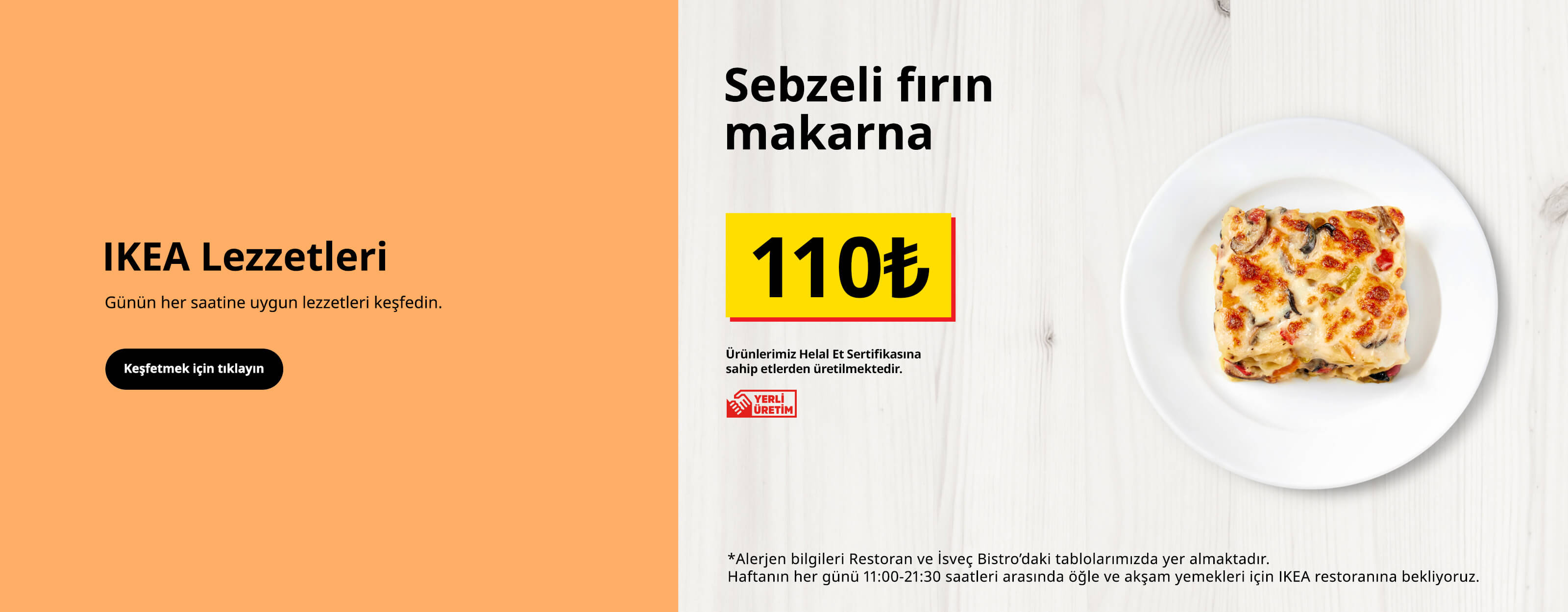 CY26 Sebzeli fırın makarna