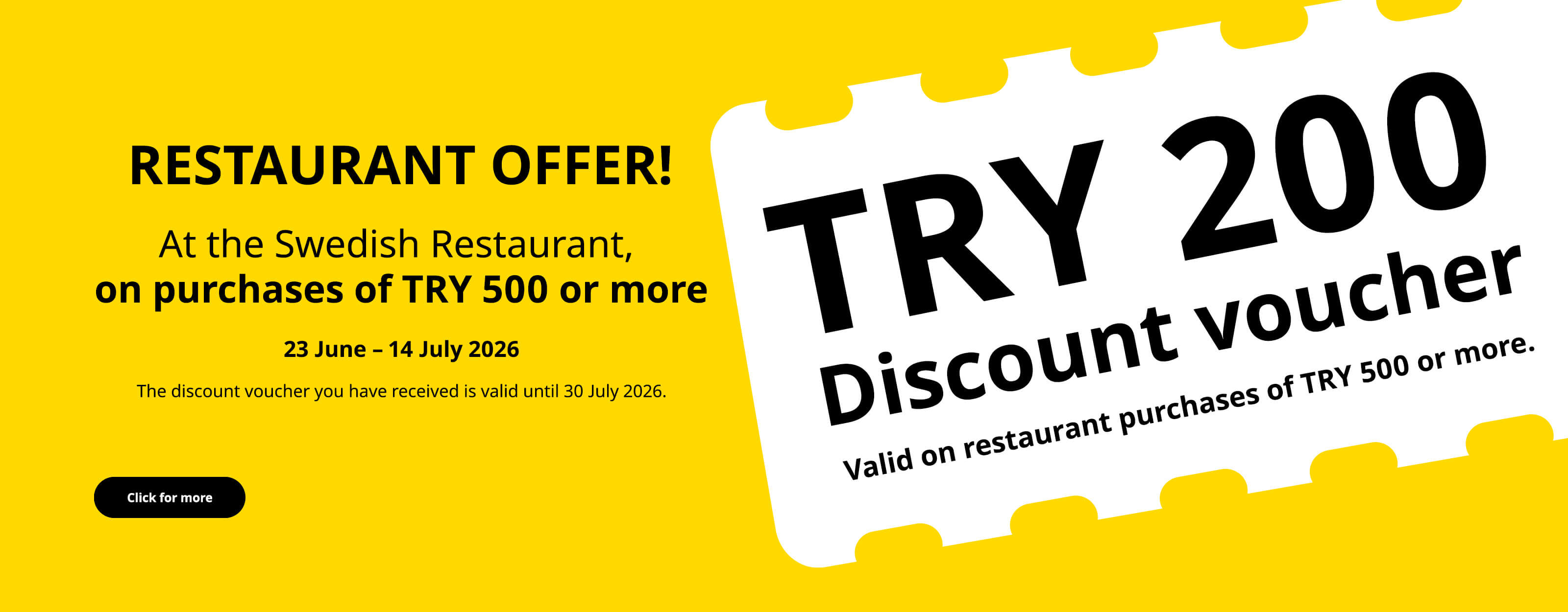 CY26 Restaurant Discount