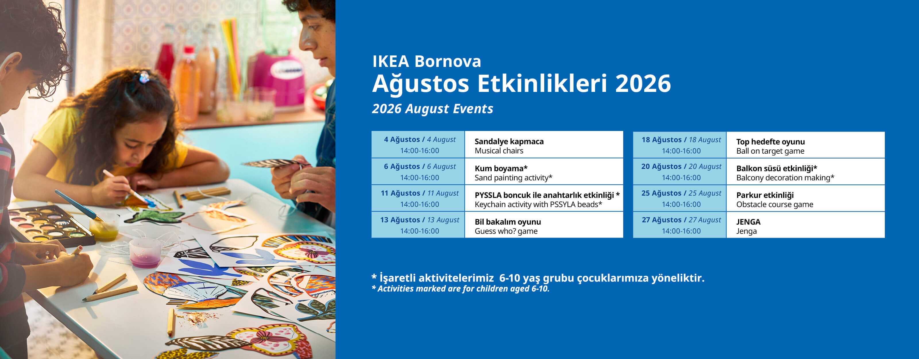 İzmir Bornova Activity Calendar