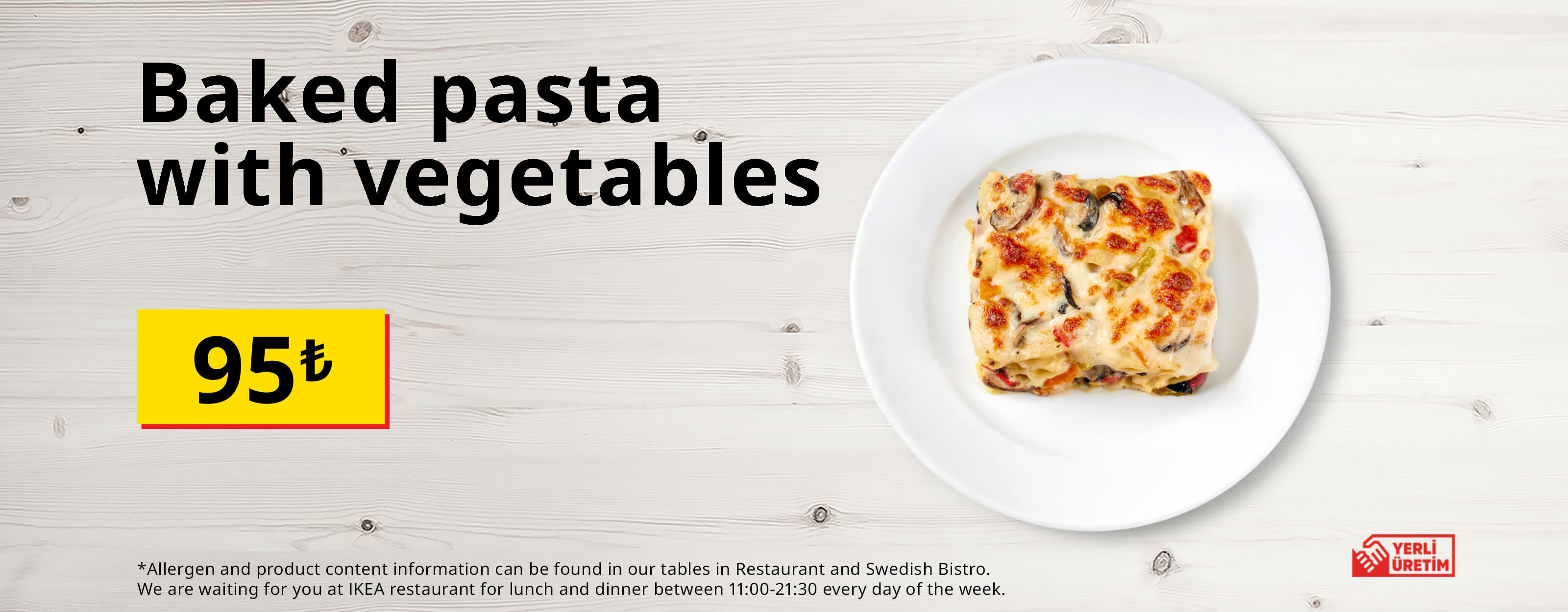 IKEA-sebzeli firin makarna en