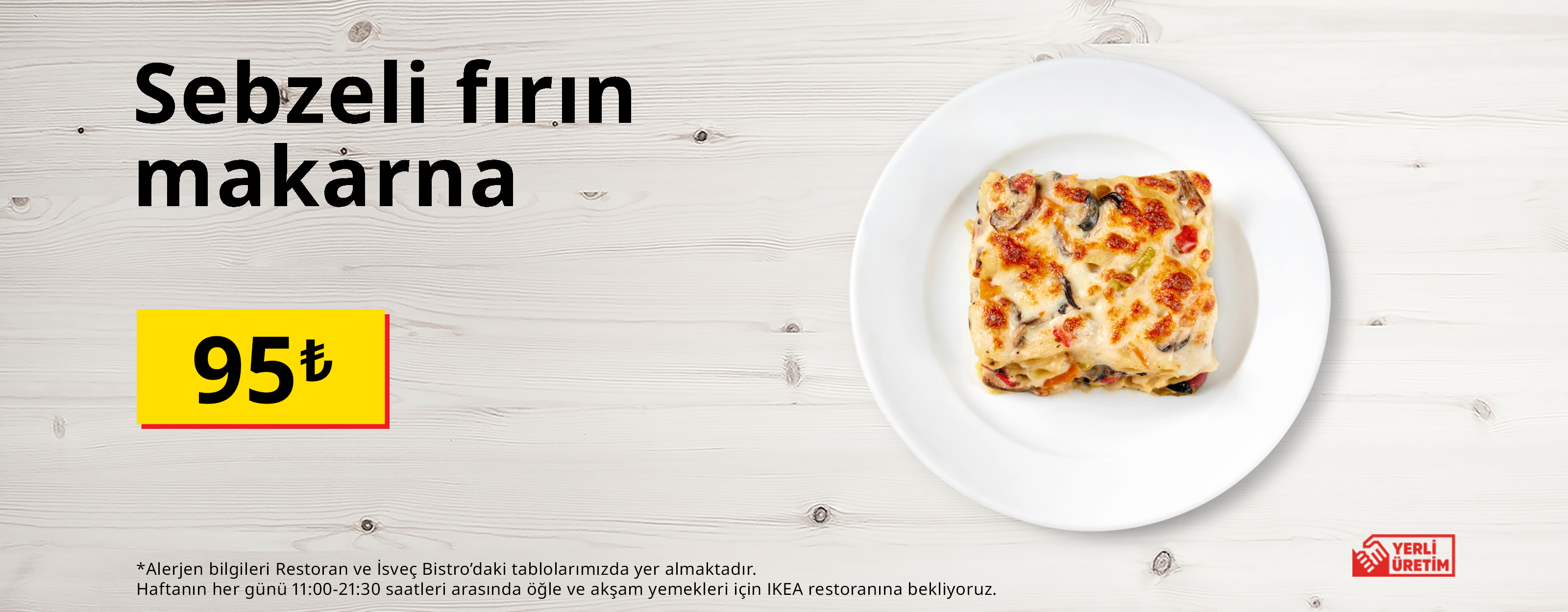 CY26 Sebzeli fırın makarna