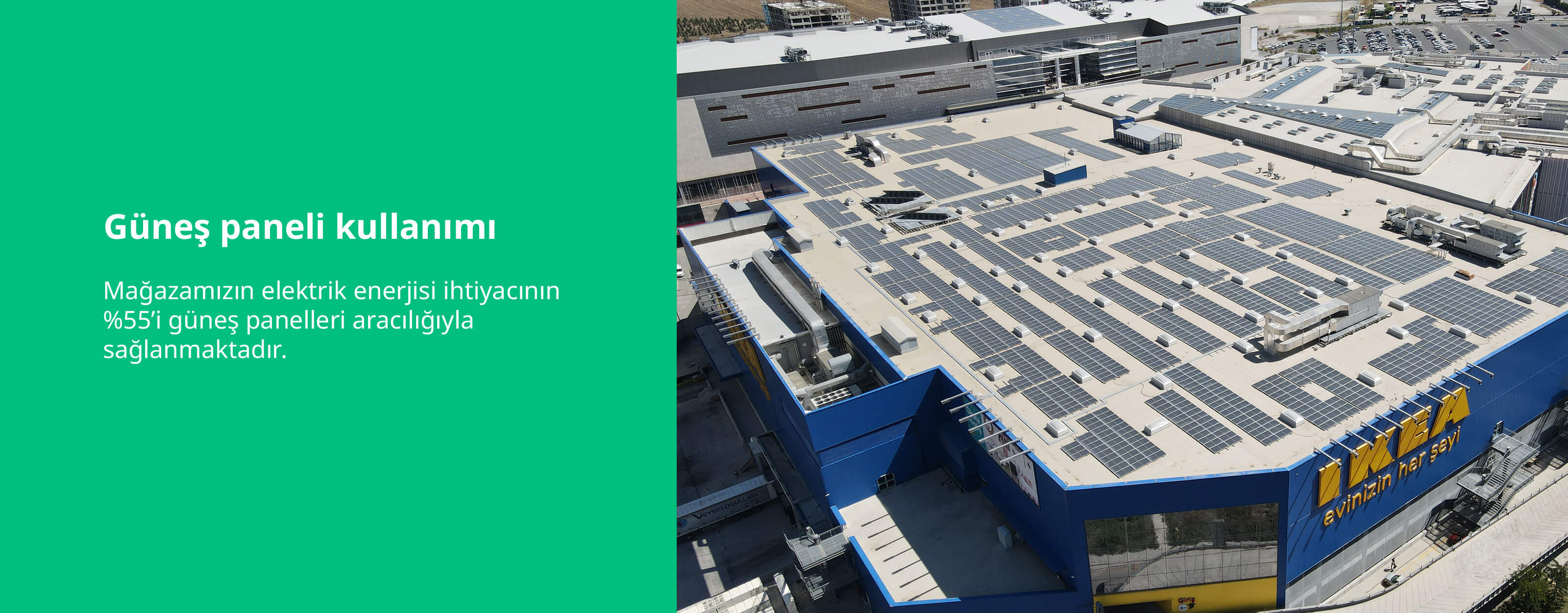 Ankara Mağaza güneş paneli kullanımı 