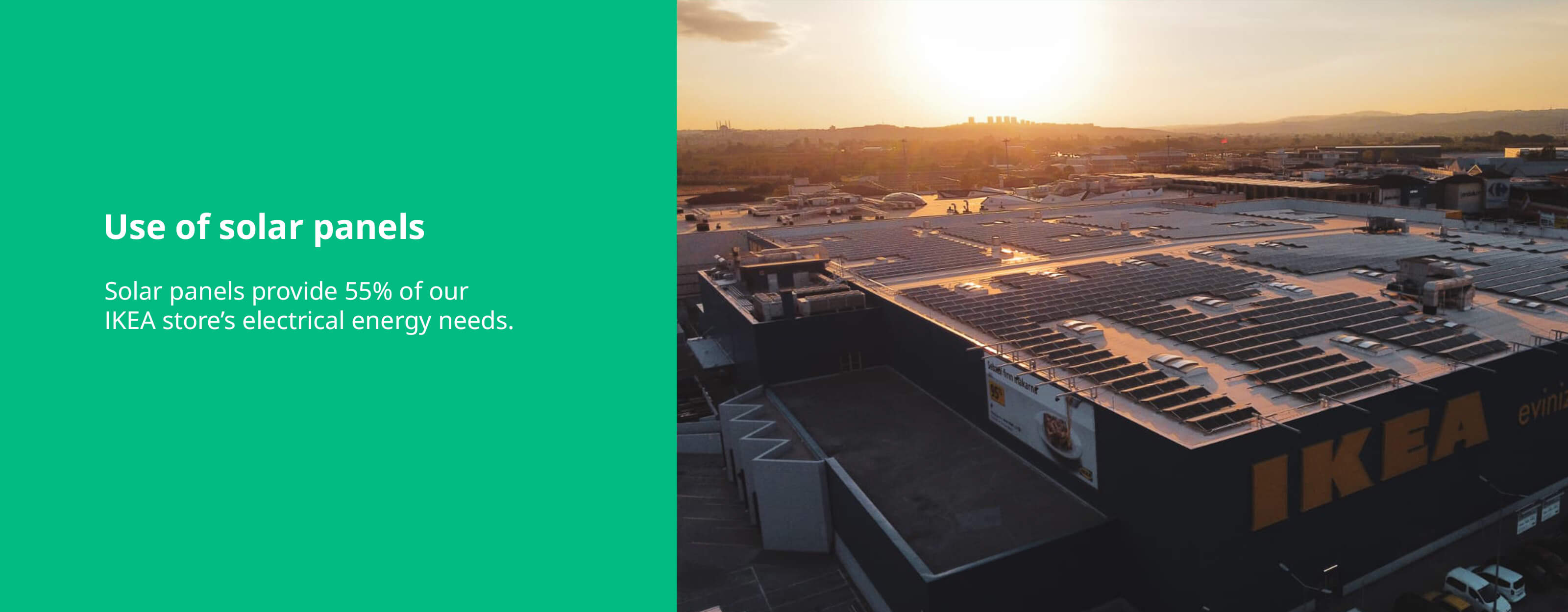 Bursa Mağazası güneş paneli kullanımı en