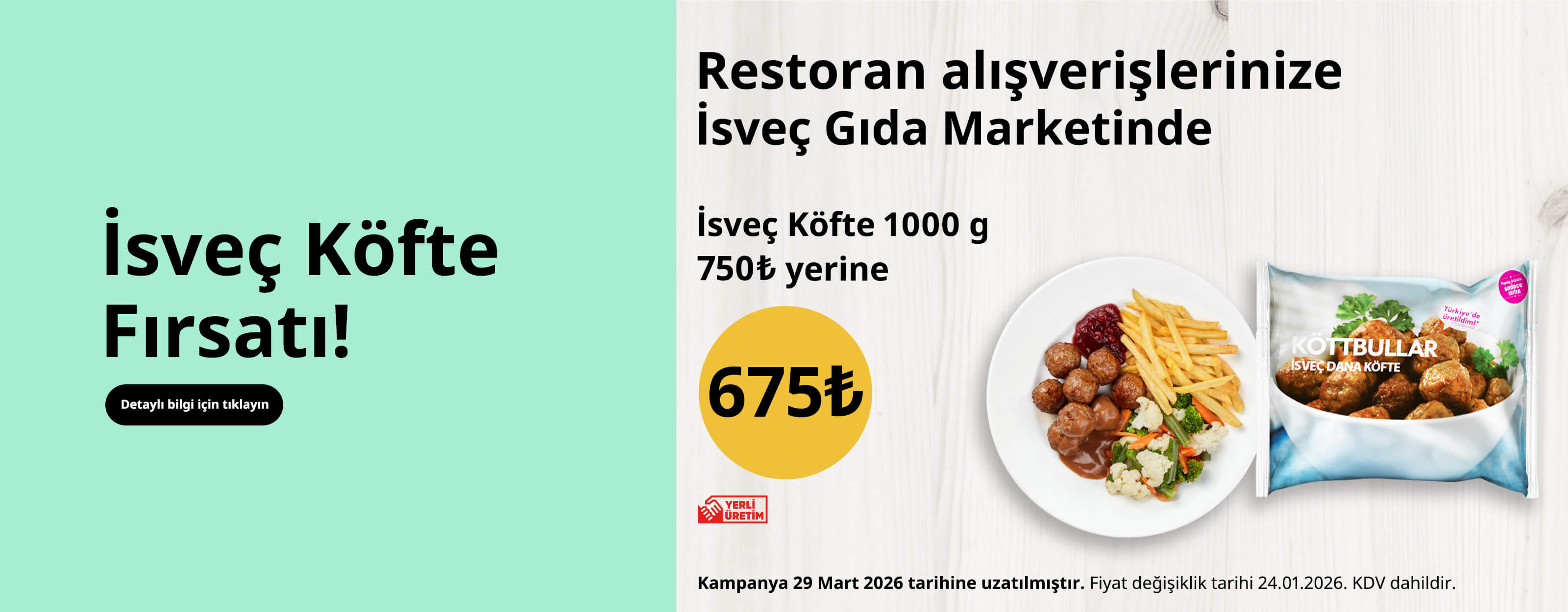 İsveç Köfte Fırsatı