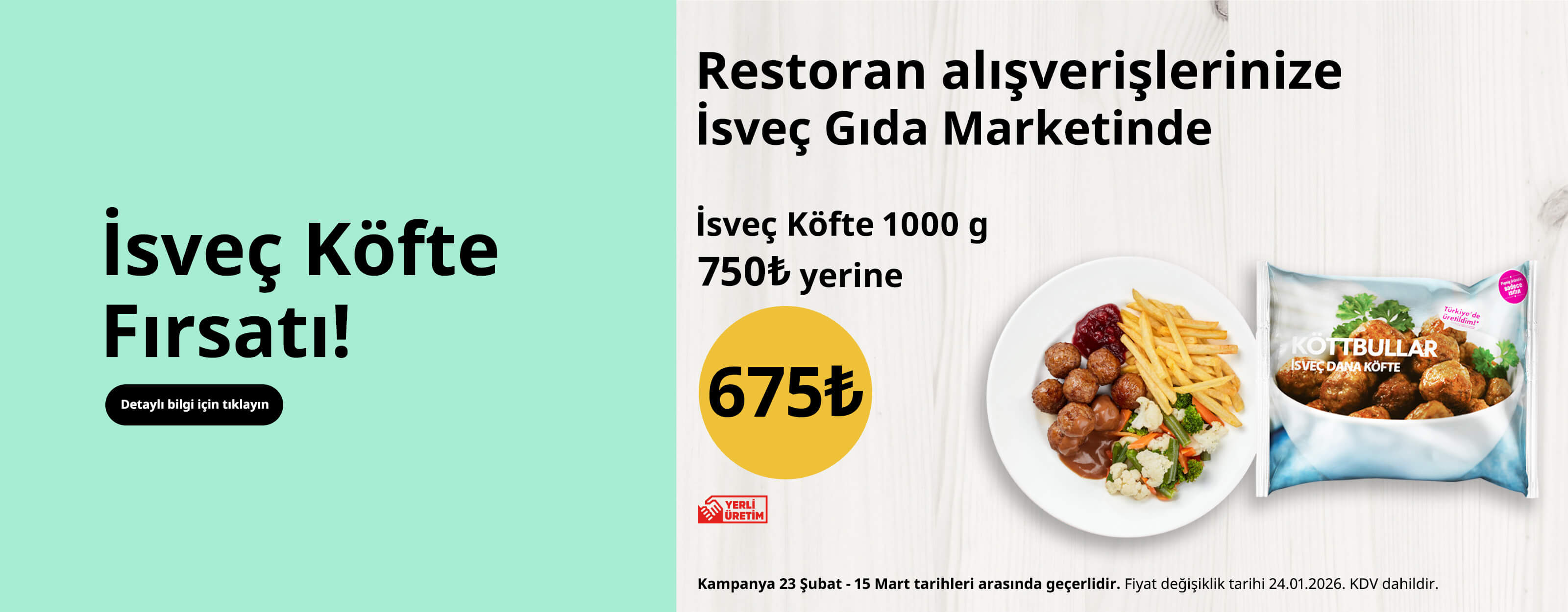 İsveç Köfte Fırsatı