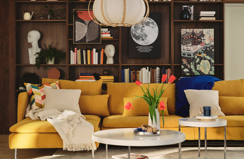 IKEA - Aile yaşamına uyum sağlayan oturma odası tasarımı