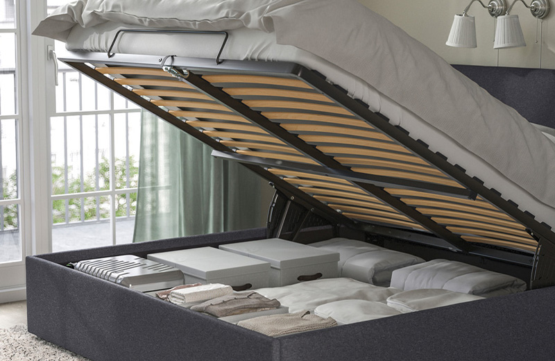 IKEA - Create more storage space in your bedroom with beds with storage organisation 