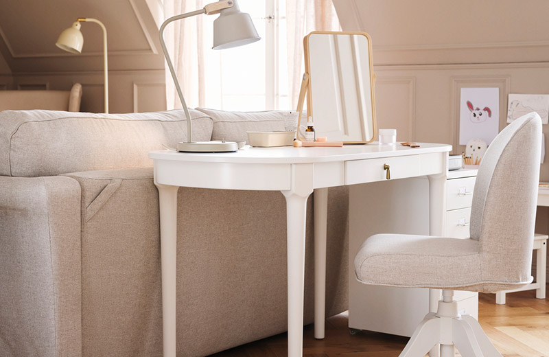 IKEA - Use the space behind your sofa with a room in a room design