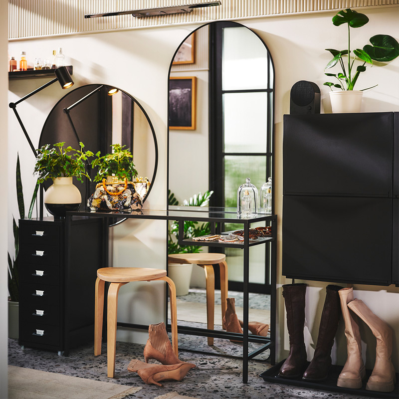 IKEA-antre koridor ayna dekorasyonu nasil yapilir 5