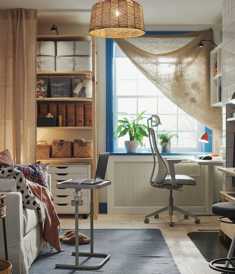 IKEA-ayni zamanda oyun odasi olan bir ev ofis 10