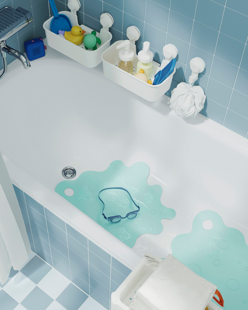 IKEA-beyaz ve mavinin ferahligini yasitan kucuk banyo 7