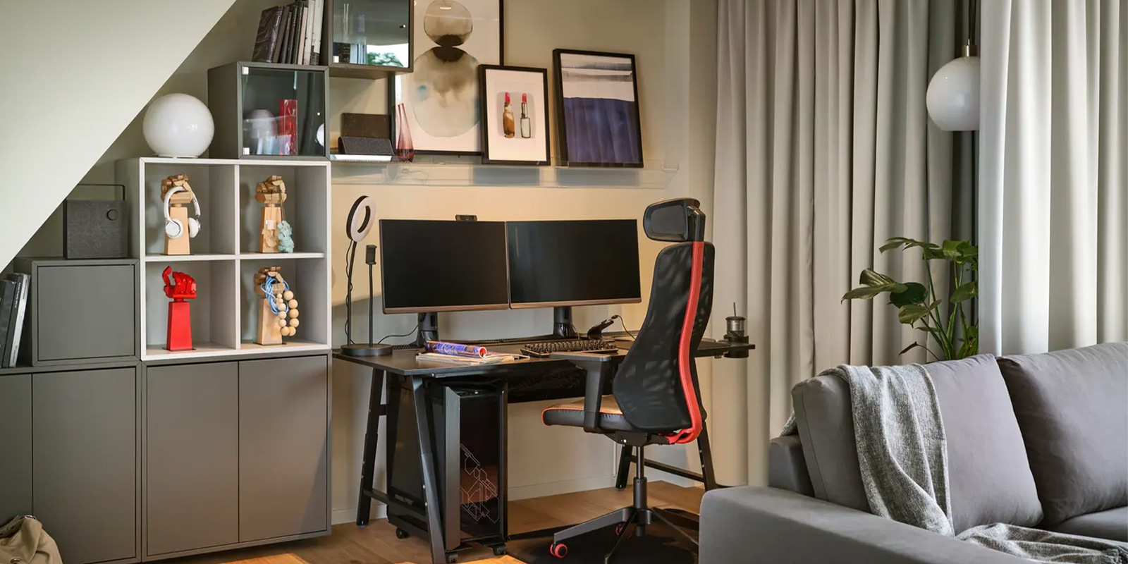 IKEA-cevrimdisi sakinlik ve cevrimici maceralar icin bir oda 01