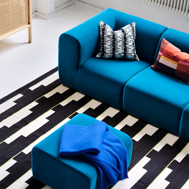 IKEA-dikdortgen salon dekorasyonu fikirleri 21