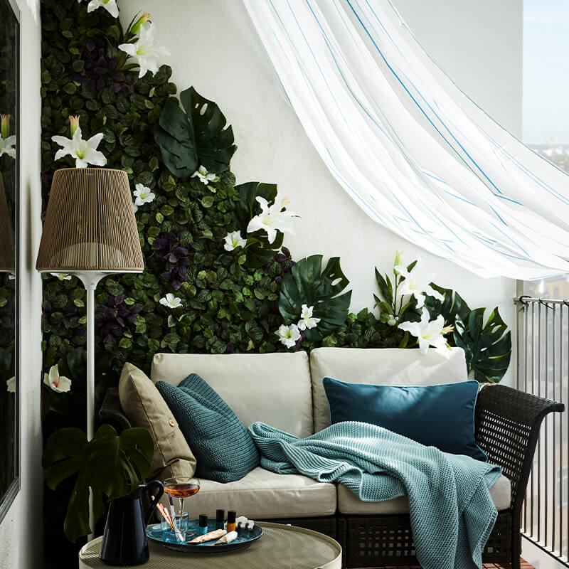 IKEA-dogal ve dikey duvar bitkileriyle dekorasyon 11