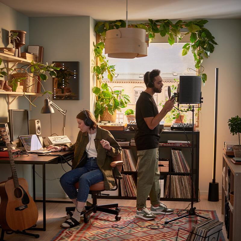 IKEA-dogal ve dikey duvar bitkileriyle dekorasyon 19