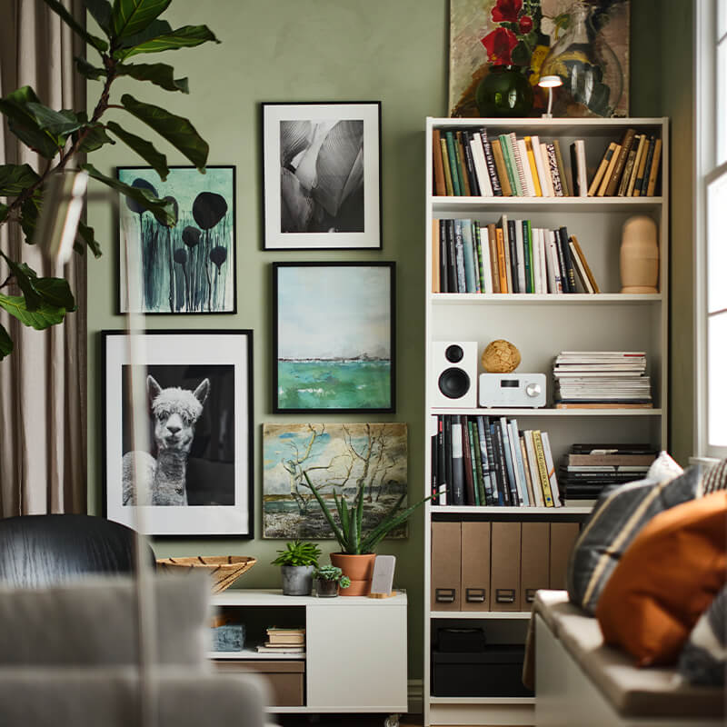 IKEA-evde duvar dekorasyonu fikirleri 15