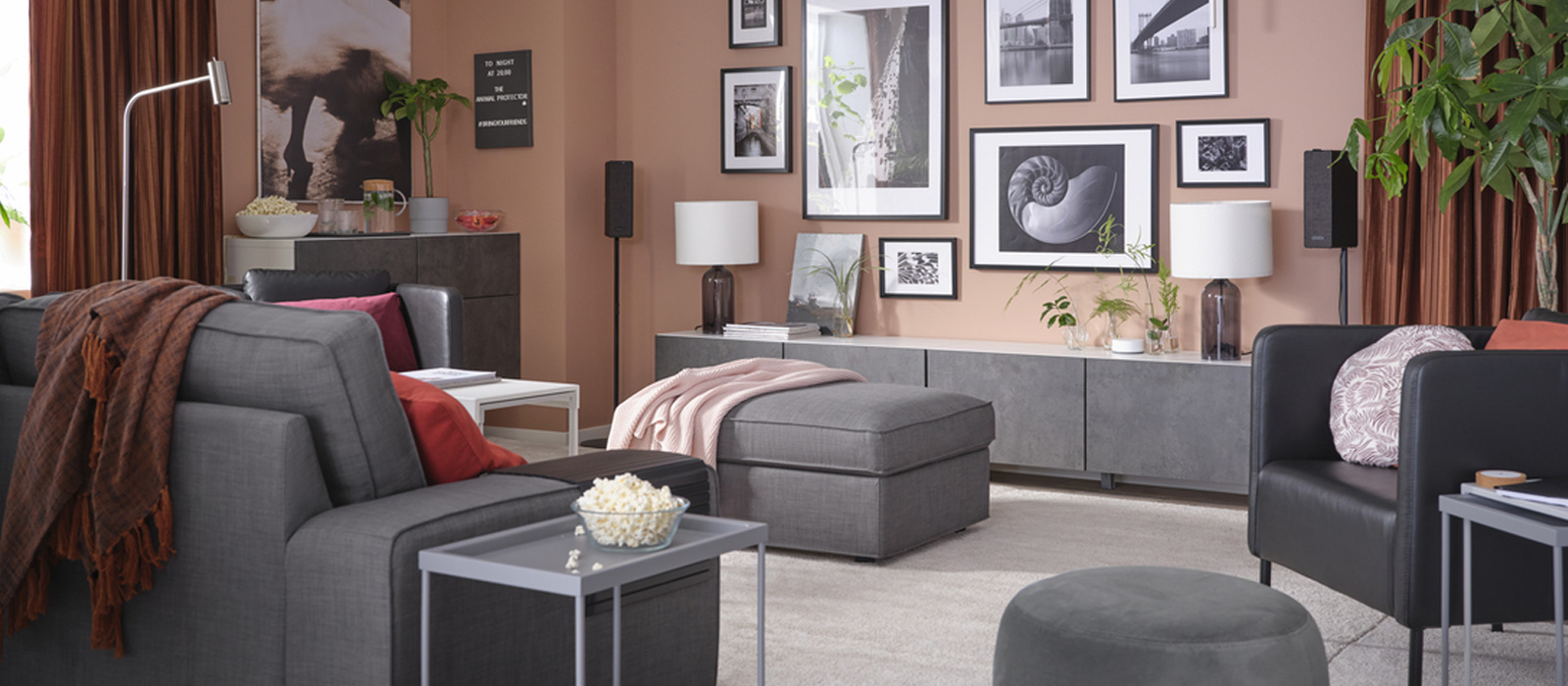 IKEA-gri ev dekorasyonu 1a