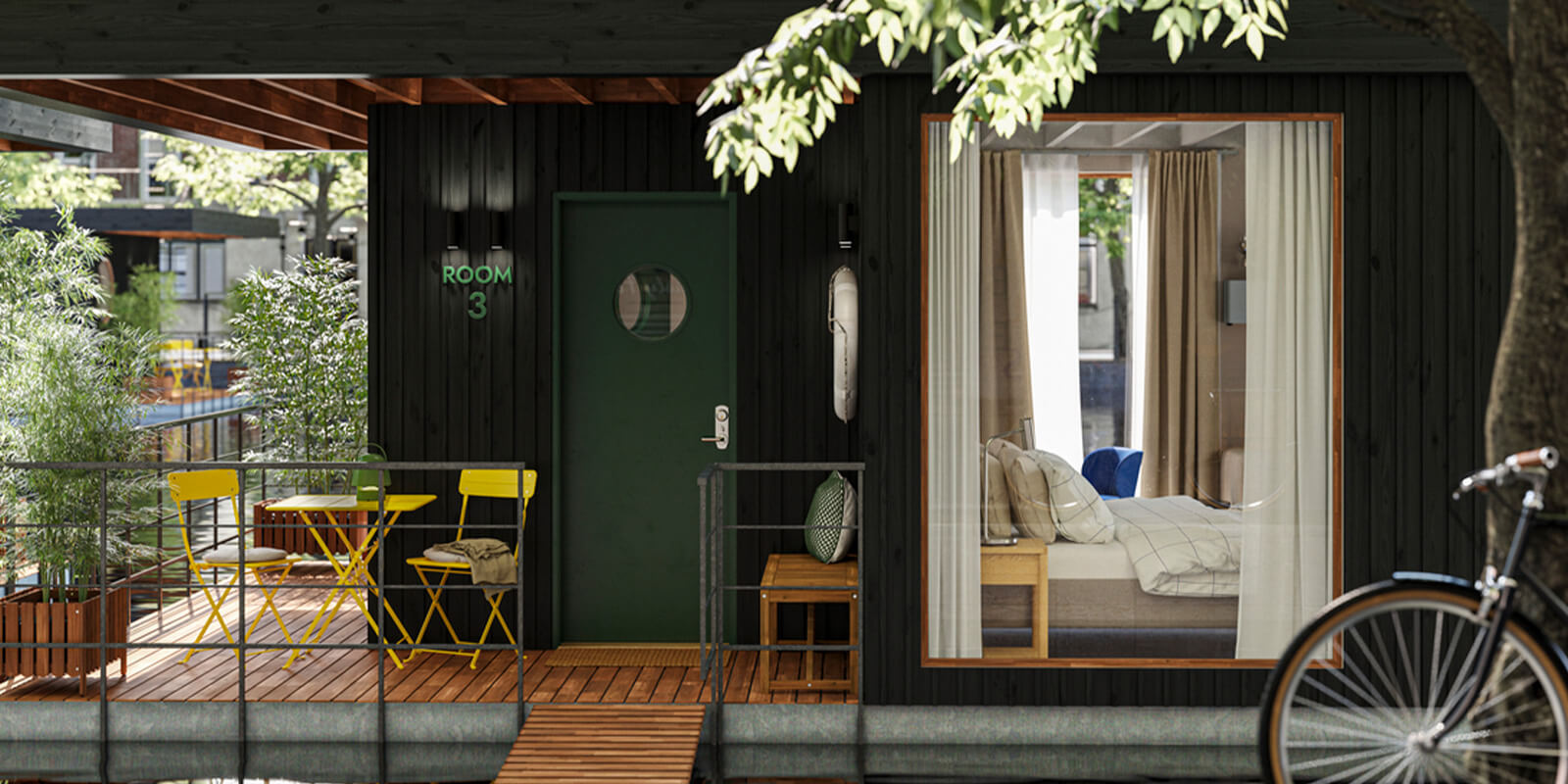 IKEA-modern bir otel odasi 1