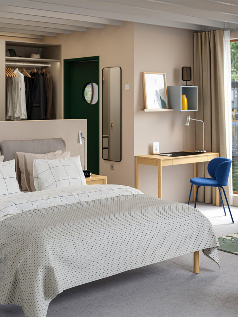 IKEA-modern bir otel odasi 2