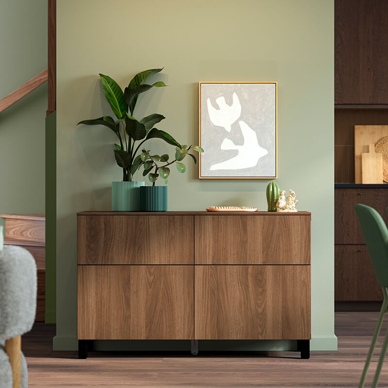 IKEA-konsol dekoru fikirleri 02