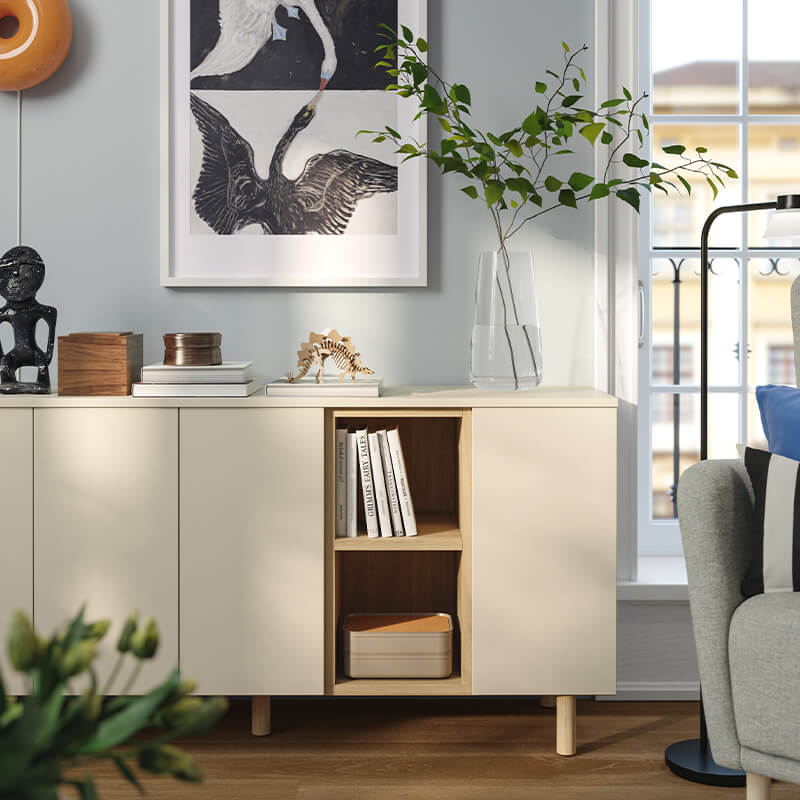 IKEA-konsol dekoru fikirleri 06