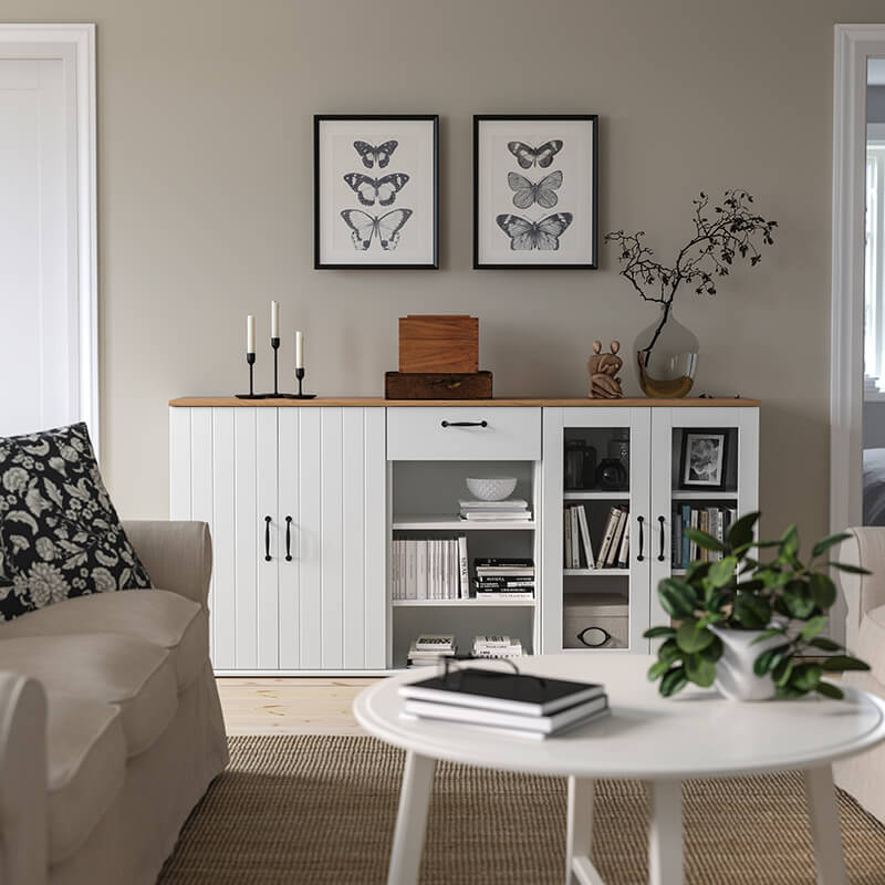 IKEA-konsol dekoru fikirleri 07