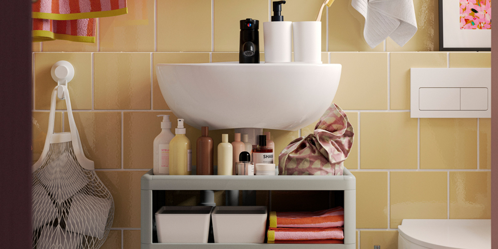 IKEA-lavabo alti banyo depolama fikirleri 1