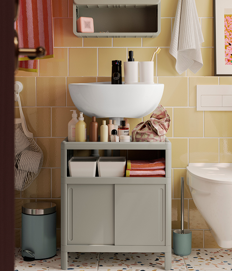 IKEA-lavabo alti banyo depolama fikirleri 9