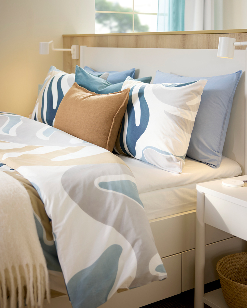 IKEA-plaj havasi ile tasarlanmis otel odasi 2