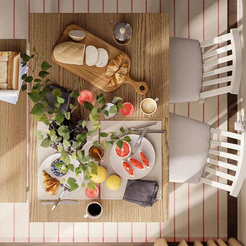 IKEA-sosyal medyaya layik bir yemek odasi 02