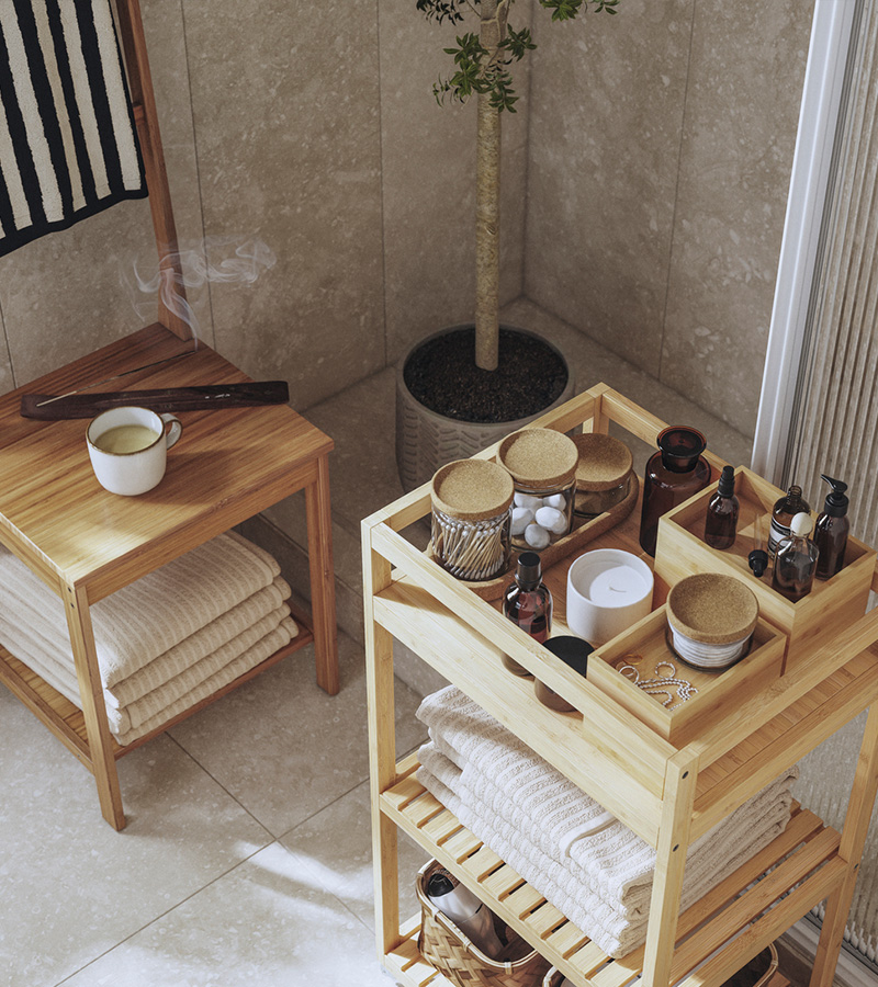 IKEA-modern bir banyo 5